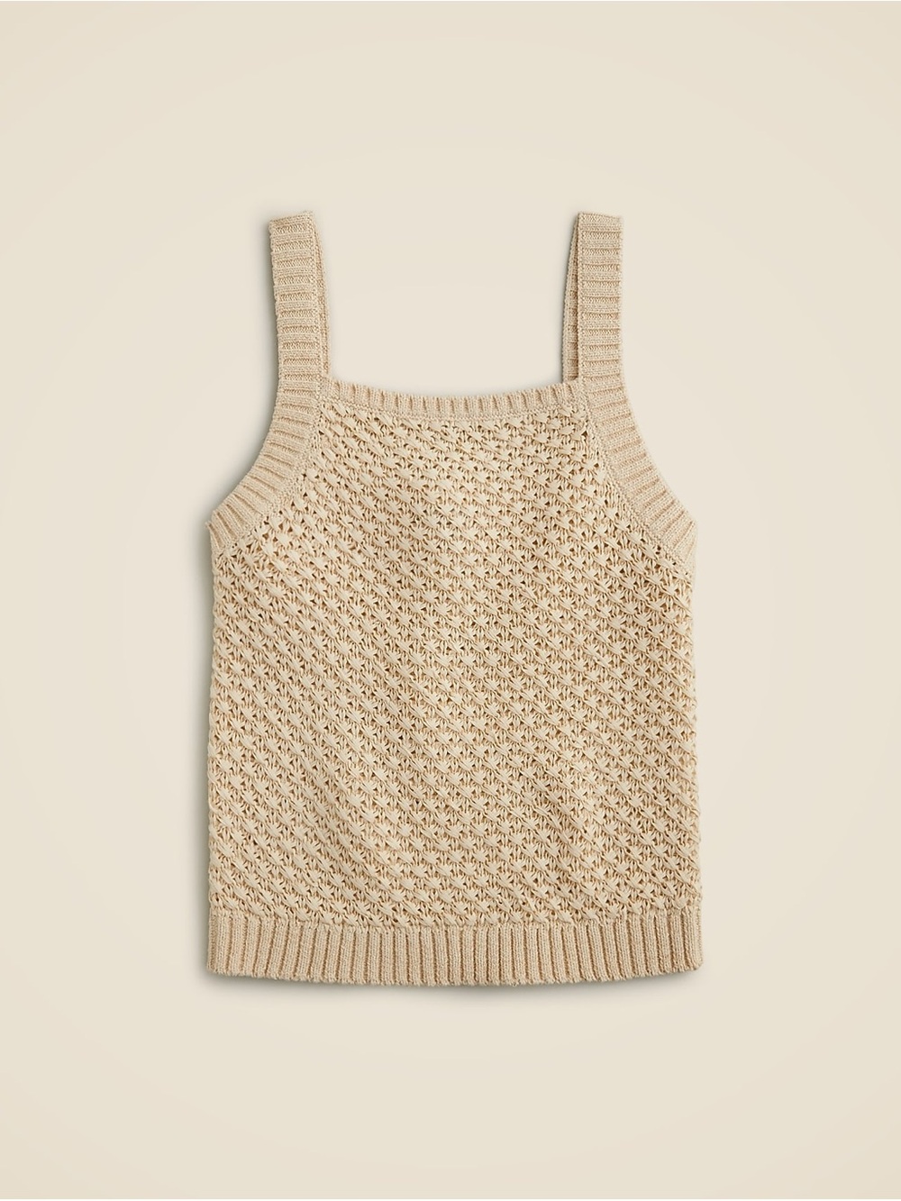 J. Crew Crochet Knit Tank Top in Beige - 75% OFF MSRP!!!